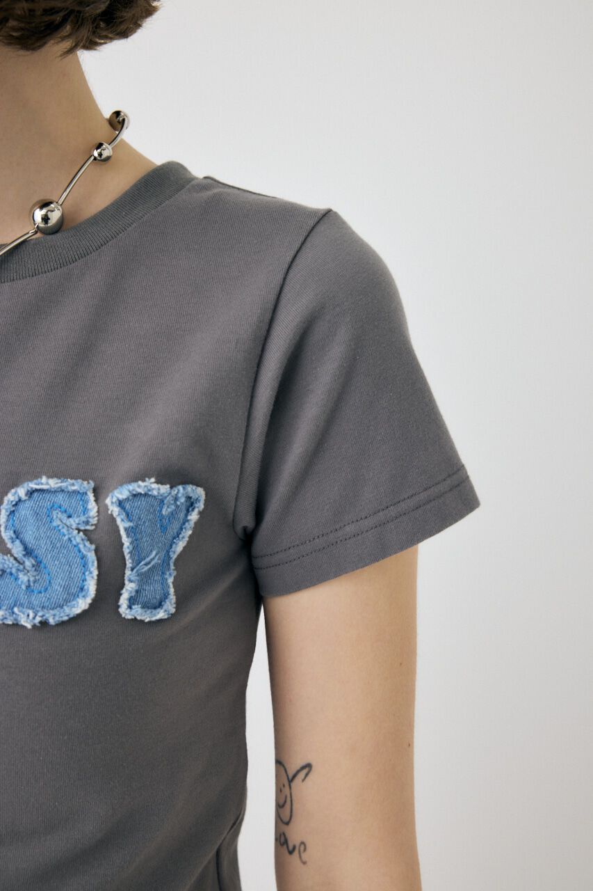 MOUSSY「PATCH DENIM MOUSSY TINY Tシャツ」|Tシャツ・カットソー|