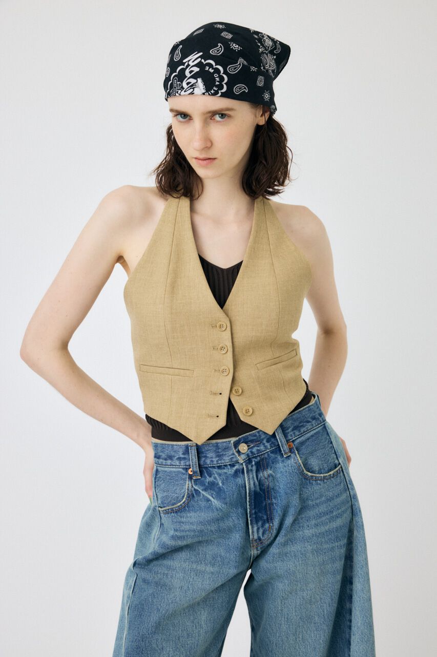 MOUSSY「HALTER NECK SUMMER ベスト」|キャミソール|