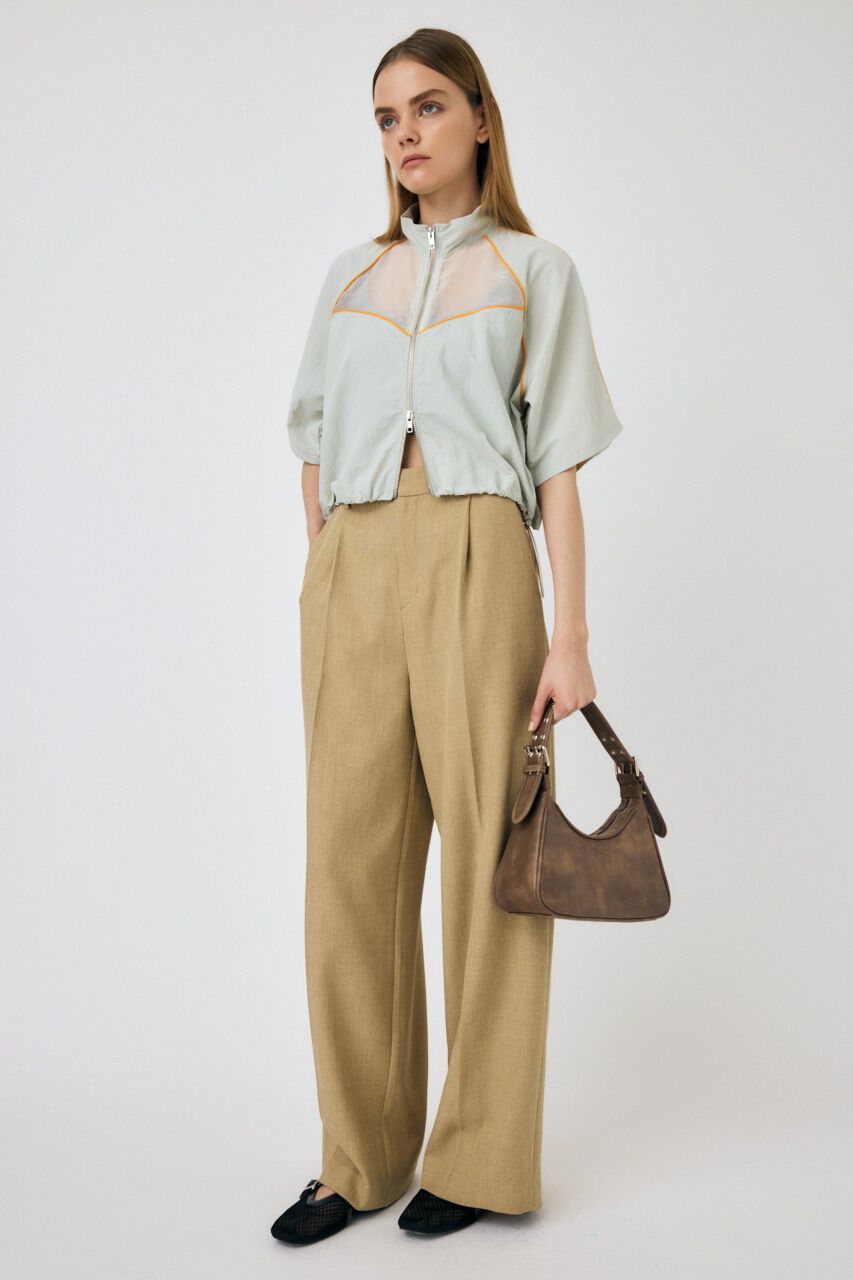 MOUSSY「PIPING HALF SLEEVE トラックジャケット」|Tシャツ・カットソー|