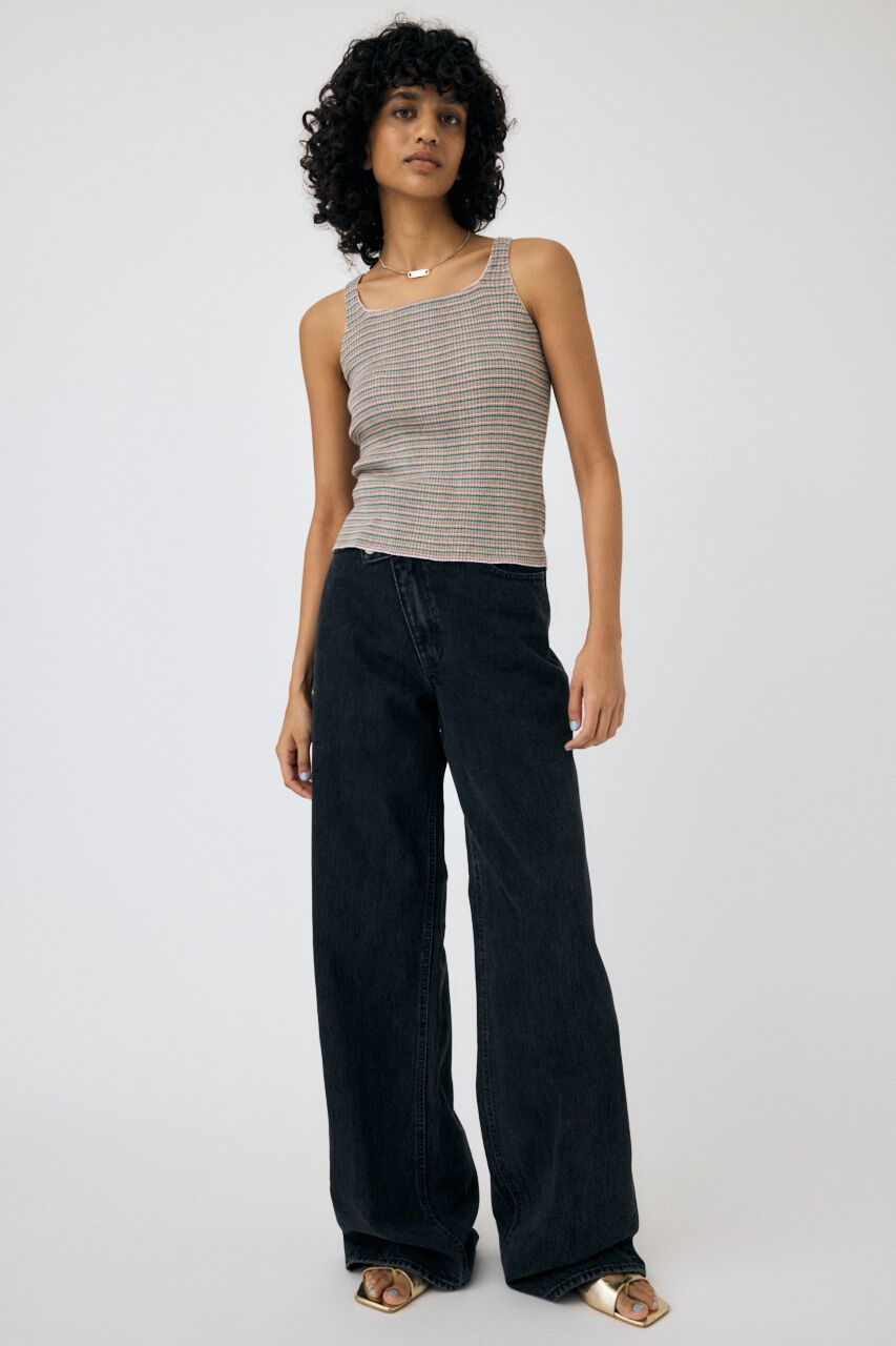 MOUSSY「THIN BORDER タンク」|タンクトップ|