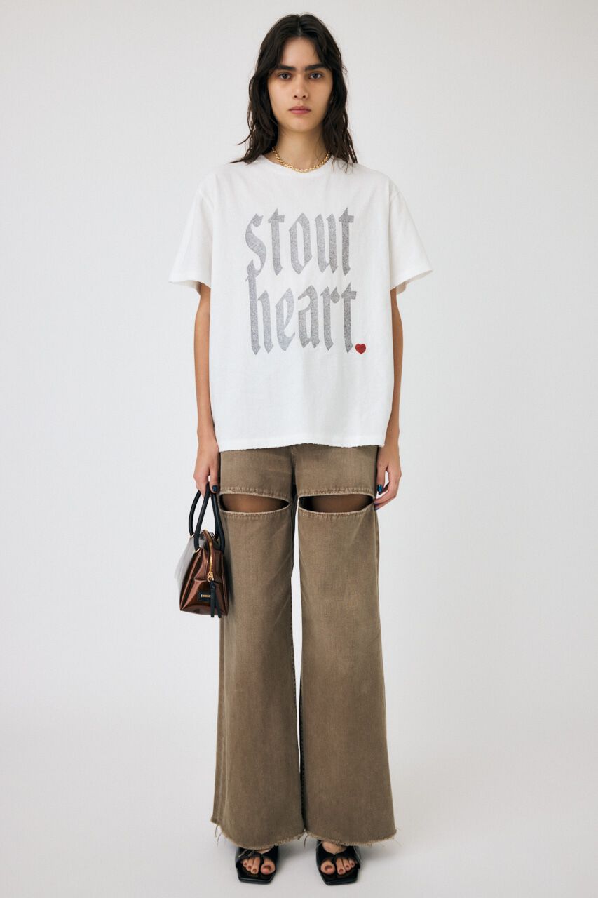 MOUSSY「GLITTER DAMAGE シャツ」|Tシャツ・カットソー|