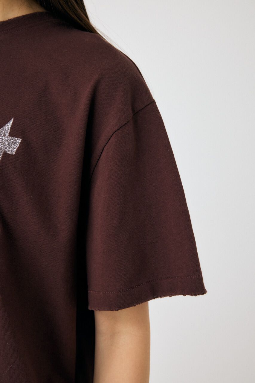 MOUSSY「GLITTER DAMAGE シャツ」|Tシャツ・カットソー|