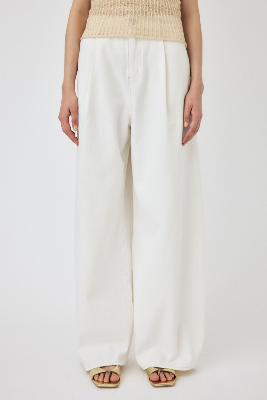 MOUSSY「WAVY TUCK BAGGY」|デニム|
