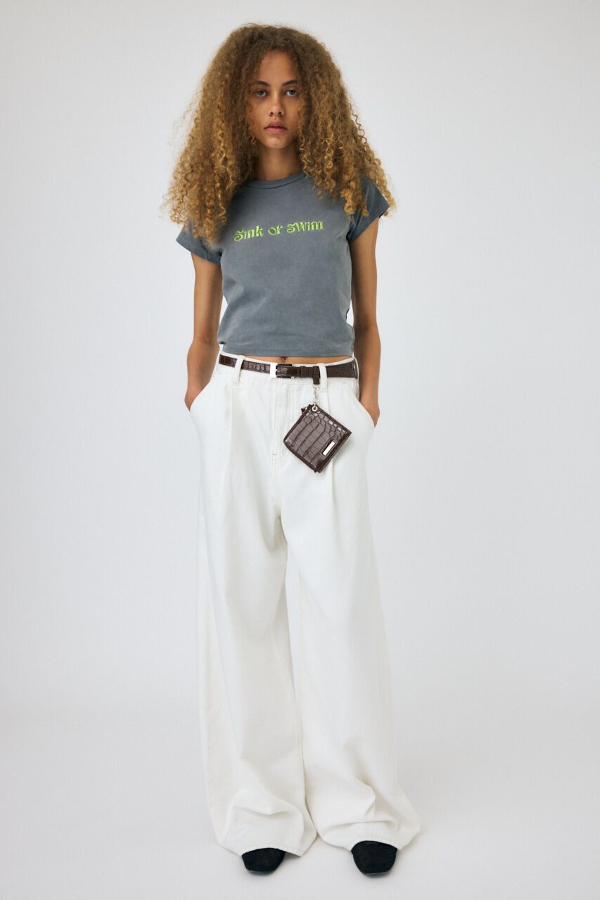 MOUSSY「WAVY TUCK BAGGY」|デニム|