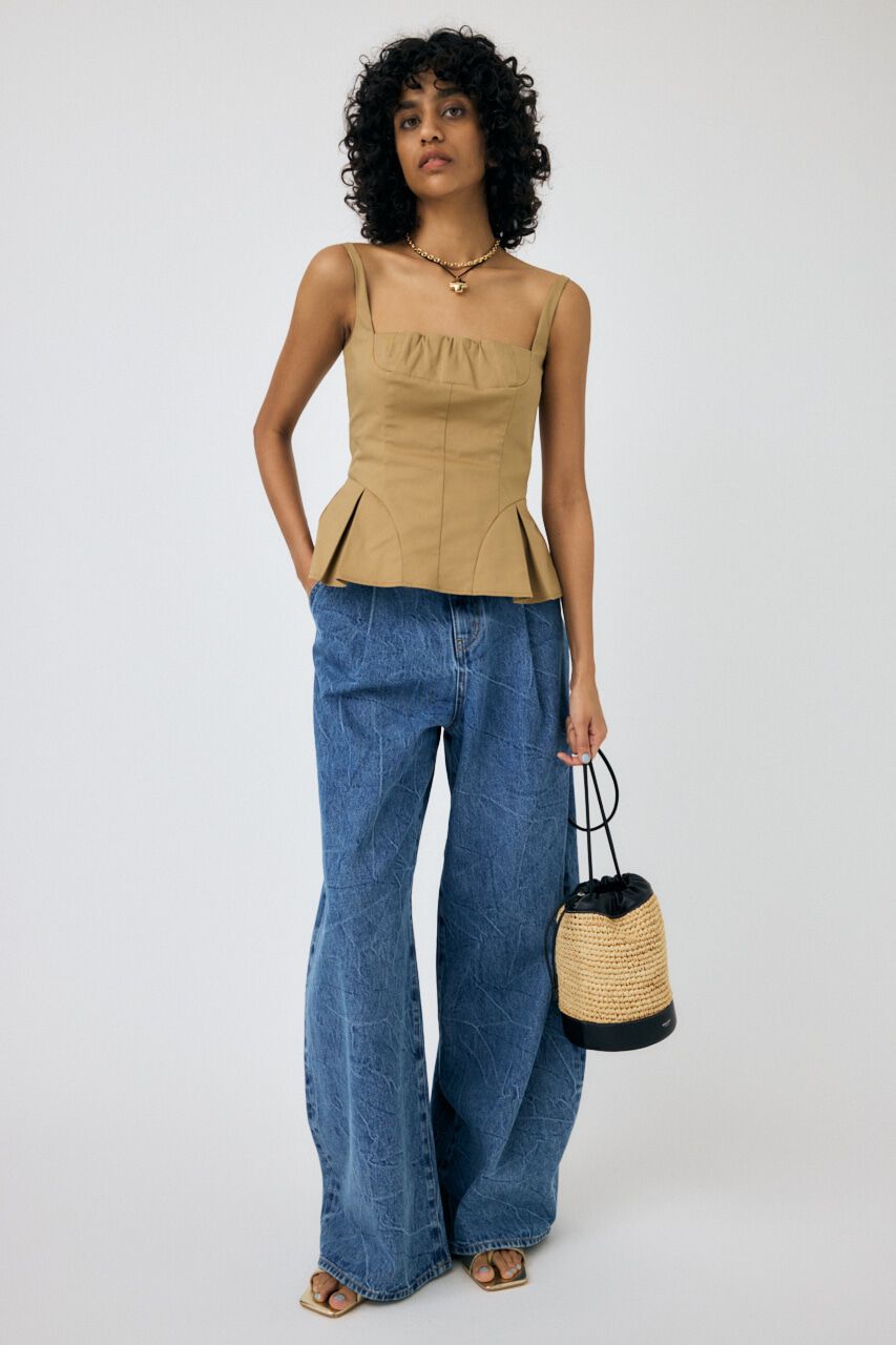 MOUSSY「FLARE CAMI ビスチェ」|キャミソール|