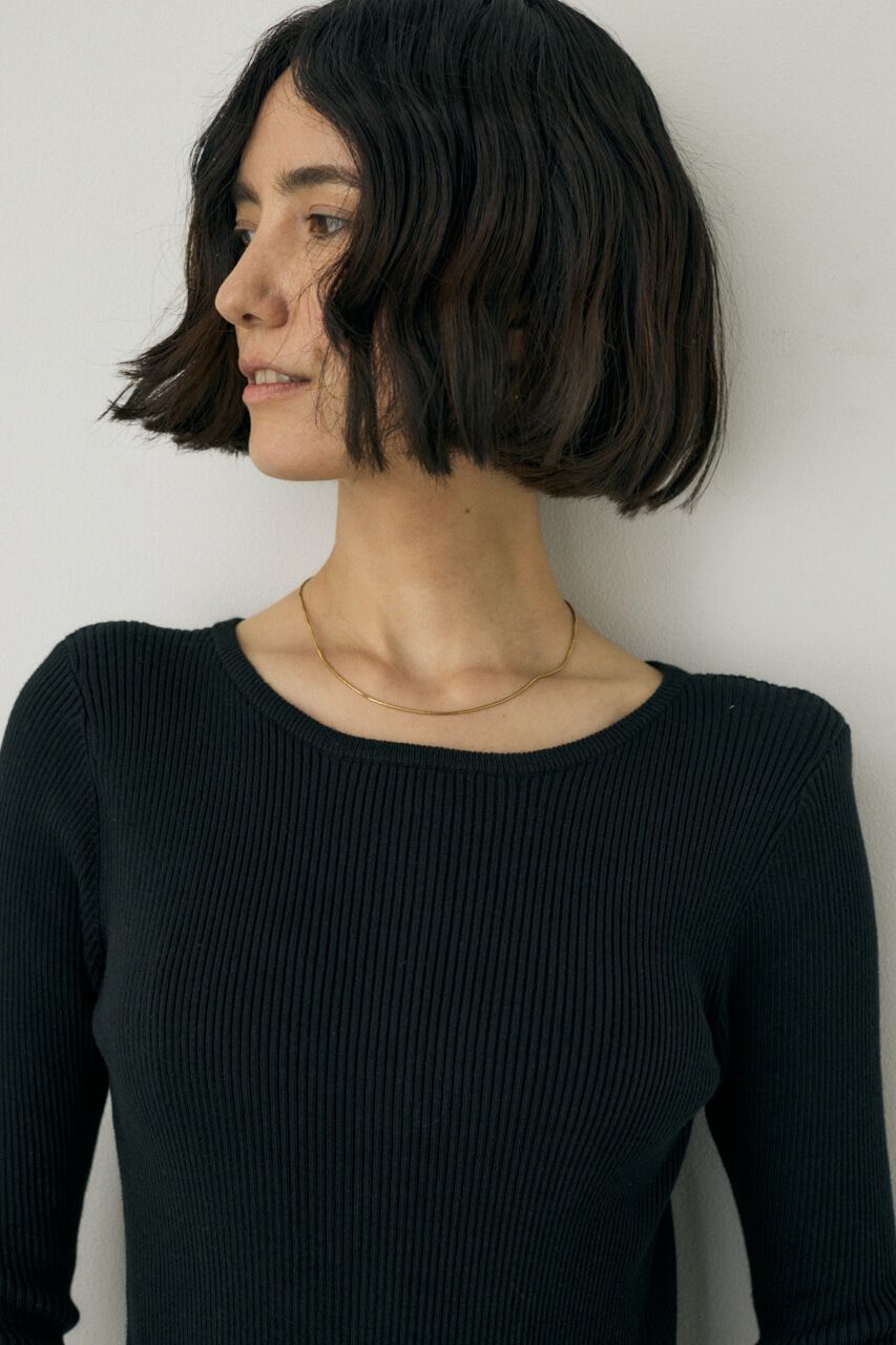 MOUSSY「ニットボディスーツ　オーガニックコットン&times;再生繊維混」|ニット・セーター|