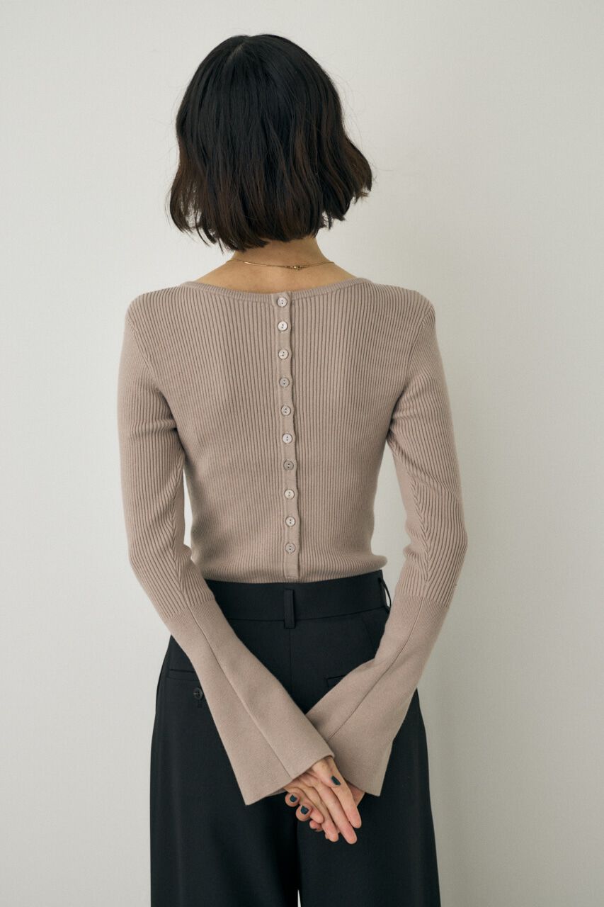 MOUSSY「ニットボディスーツ　オーガニックコットン&times;再生繊維混」|ニット・セーター|