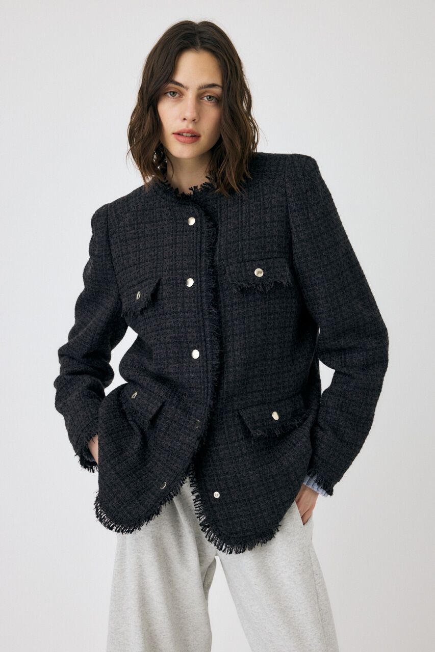 MOUSSY「VELOUR ツイード ジャケット」|その他|