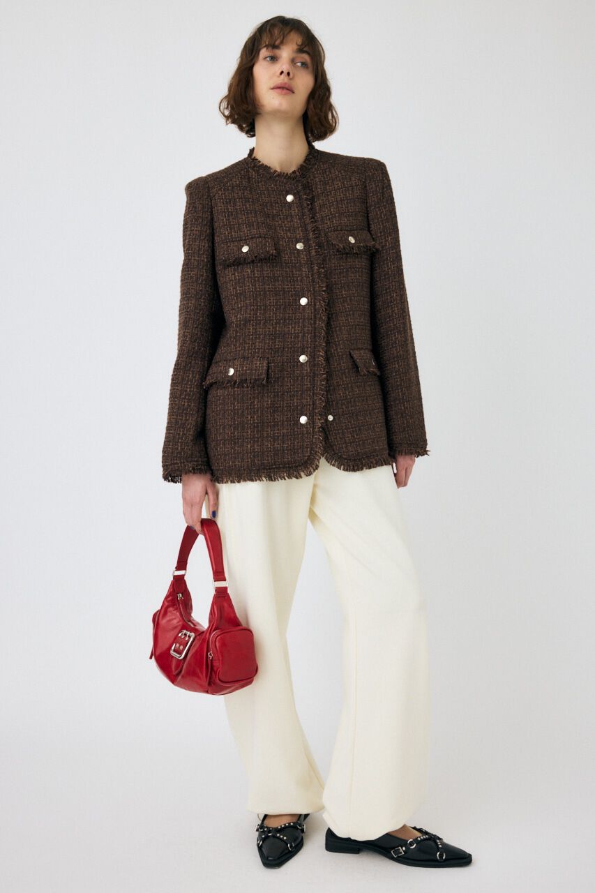 MOUSSY「VELOUR ツイード ジャケット」|その他|