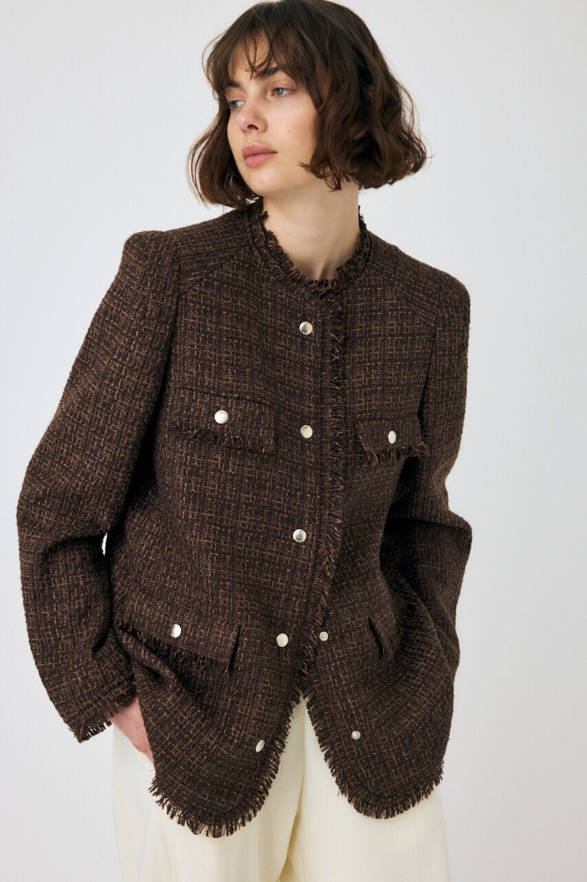 MOUSSY「VELOUR ツイード ジャケット」|その他|