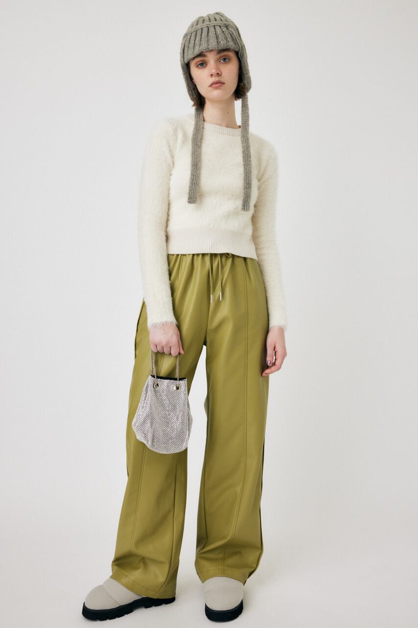 MOUSSY「F/LEATHER TRACK パンツ」|その他|