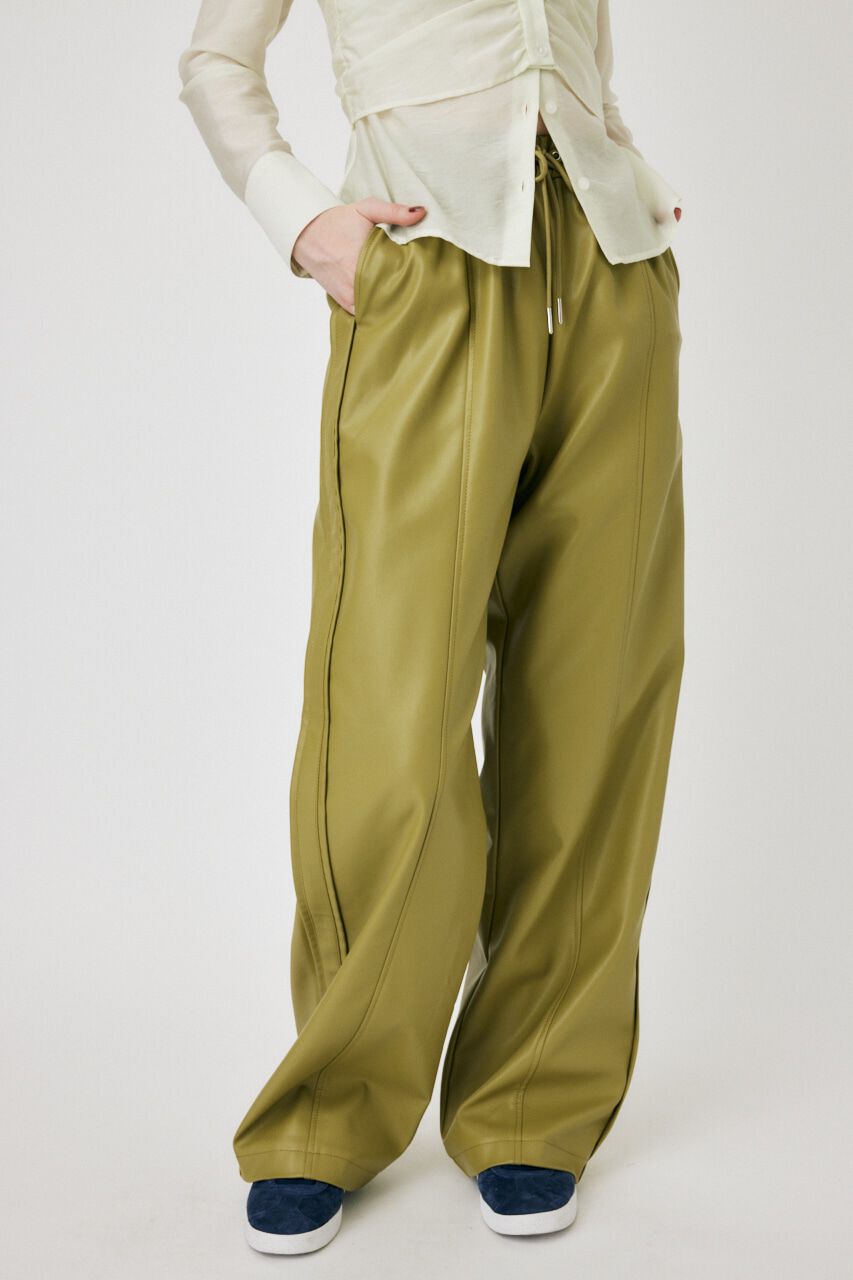 MOUSSY「F/LEATHER TRACK パンツ」|その他|