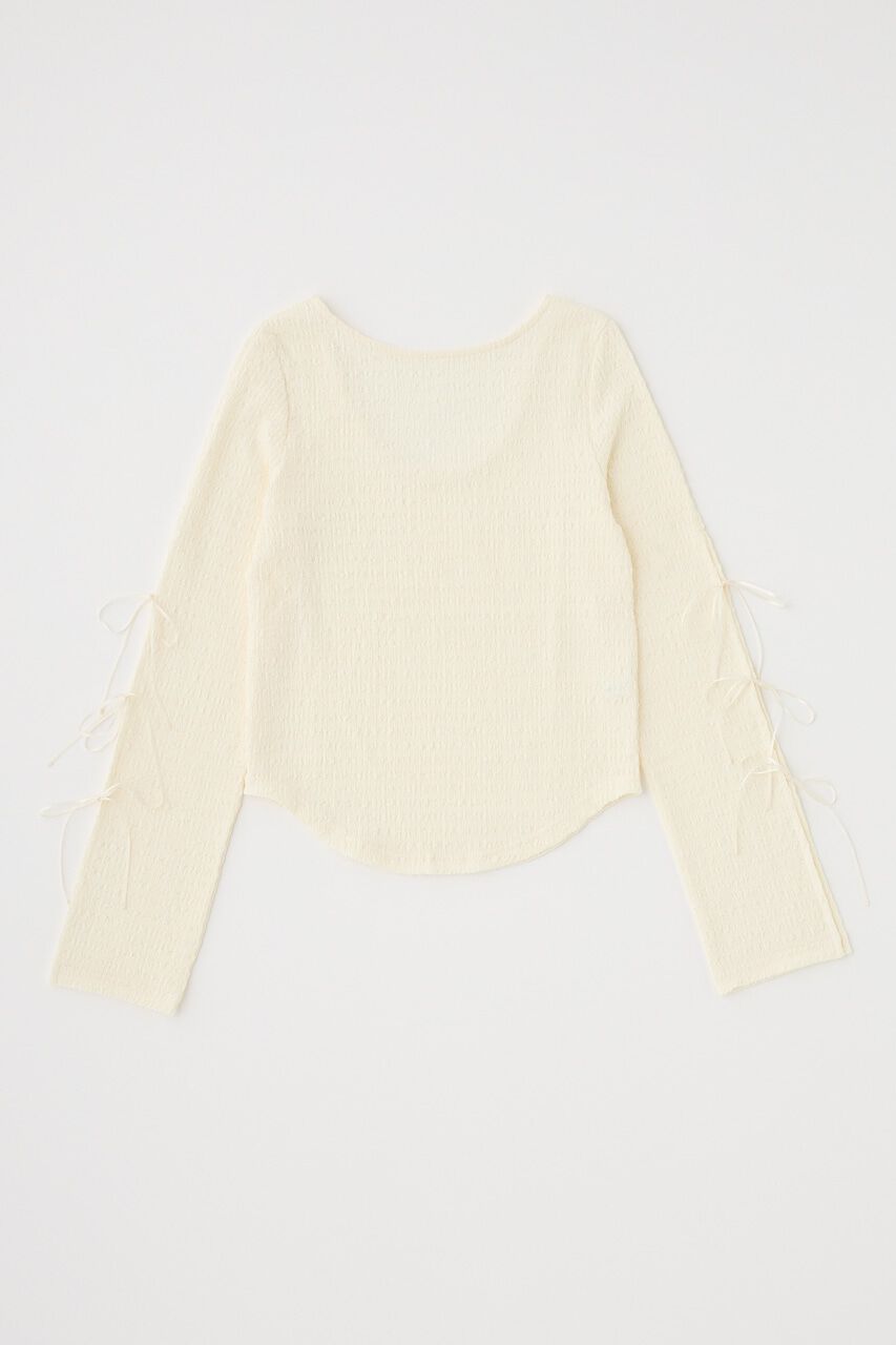 MOUSSY「SLEEVE RIBBON トップス」|Tシャツ・カットソー|