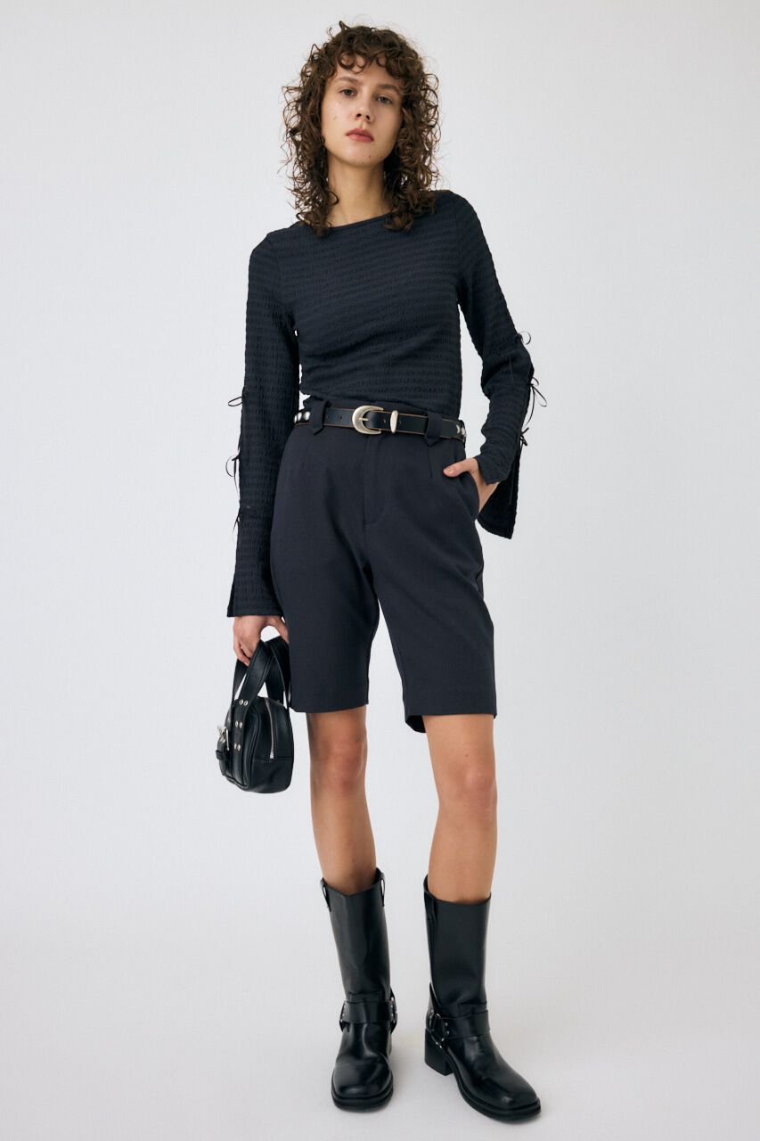 MOUSSY「SLEEVE RIBBON トップス」|Tシャツ・カットソー|