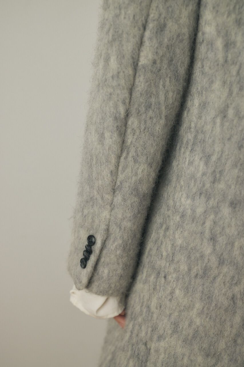 MOUSSY「シャギーロングコート リサイクルポリエステル&times;ウール混」|その他|