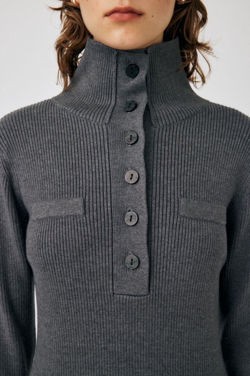 MOUSSY「RIB KNIT ロングドレス」|ワンピース|