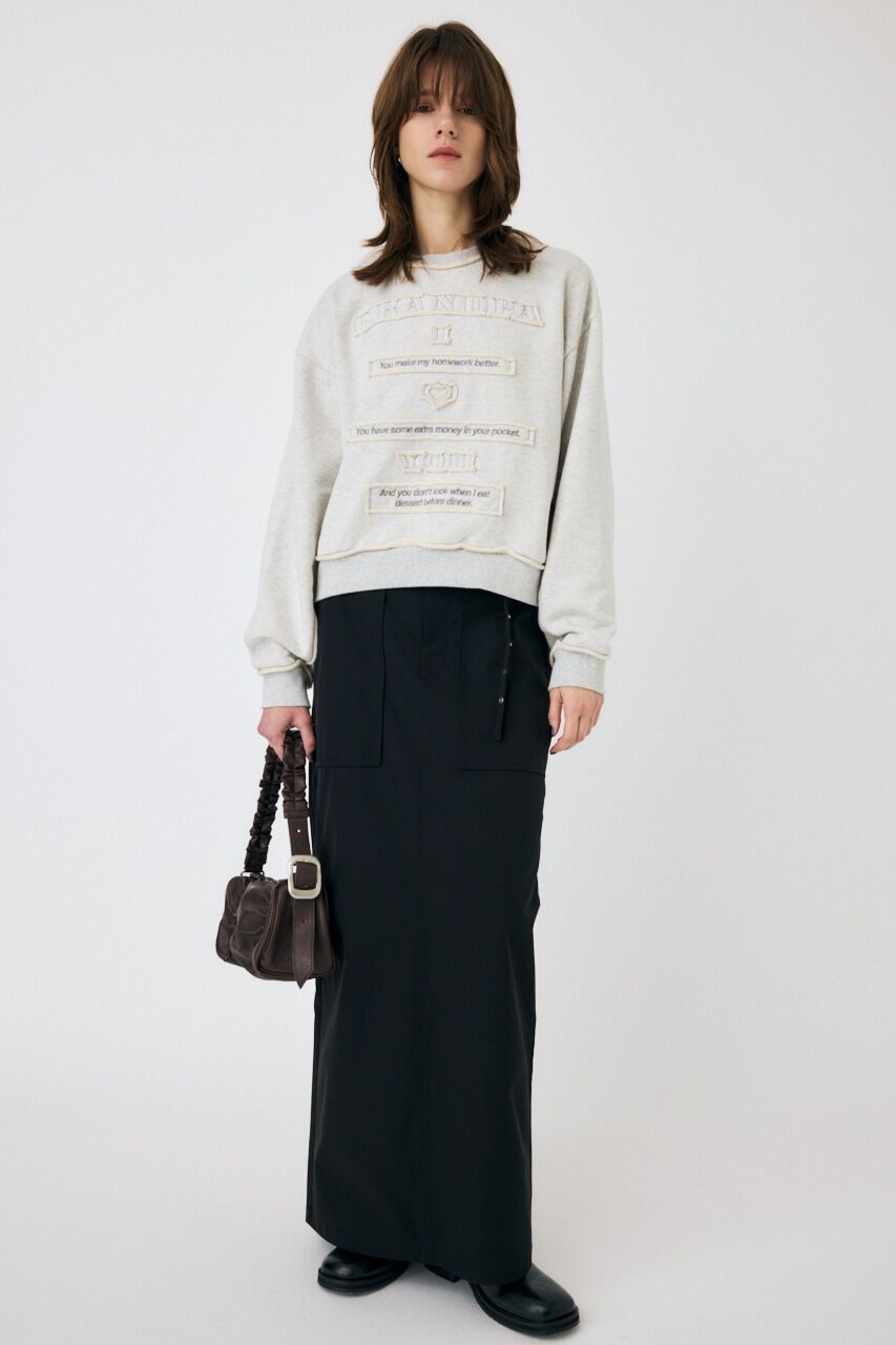 MOUSSY「STRETCH マキシスカート」|スカート|BLK