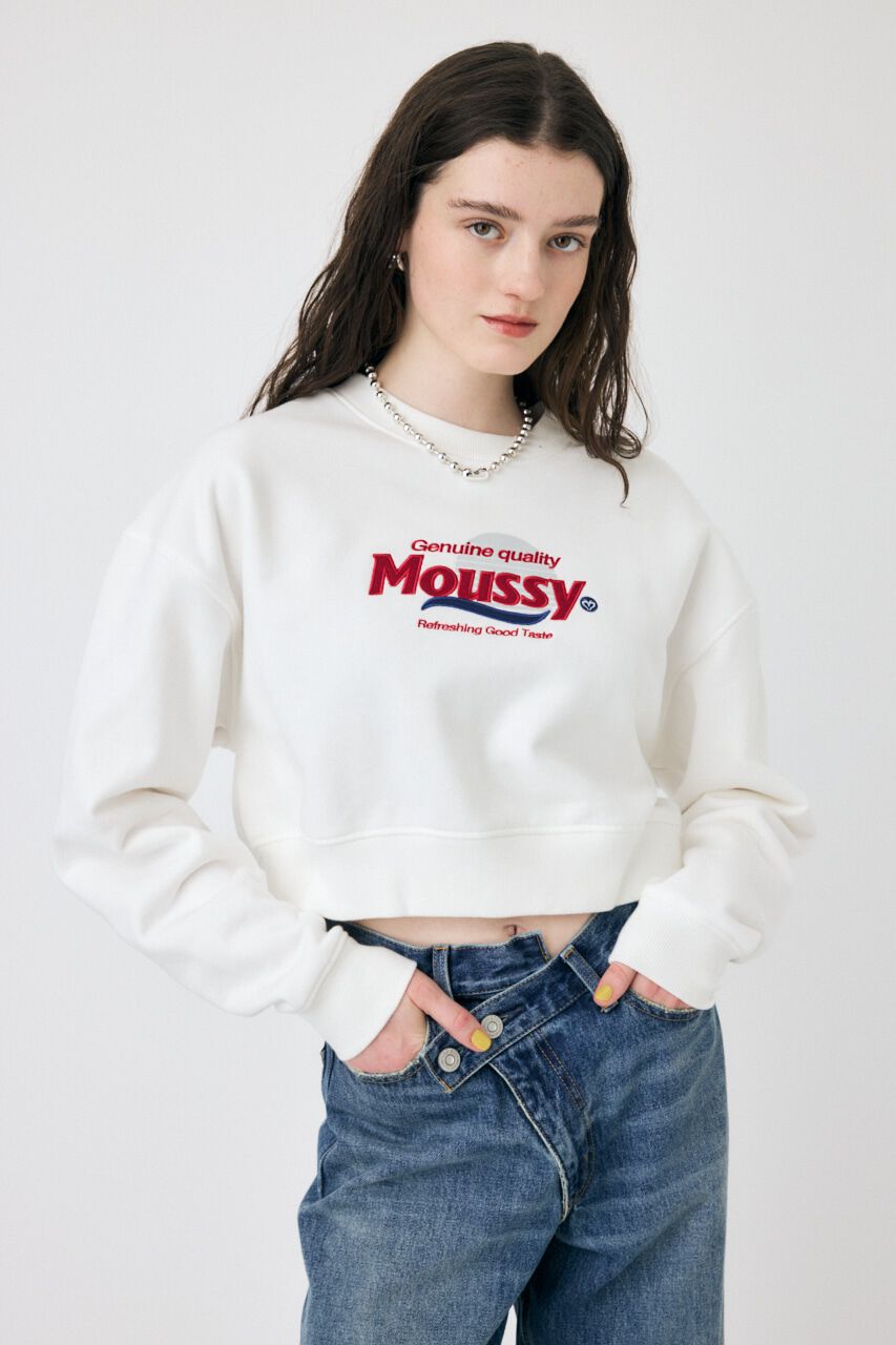 MOUSSY「MOUSSY PRODUCT ロゴプルオーバー」|パーカー|O/WHT1