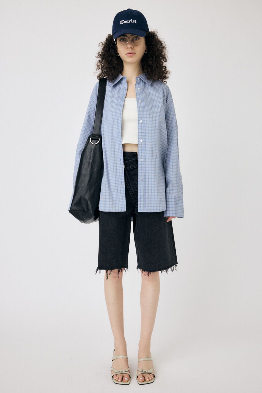 MOUSSY「WAIST TIE OVER シャツ」|シャツ・ブラウス|
