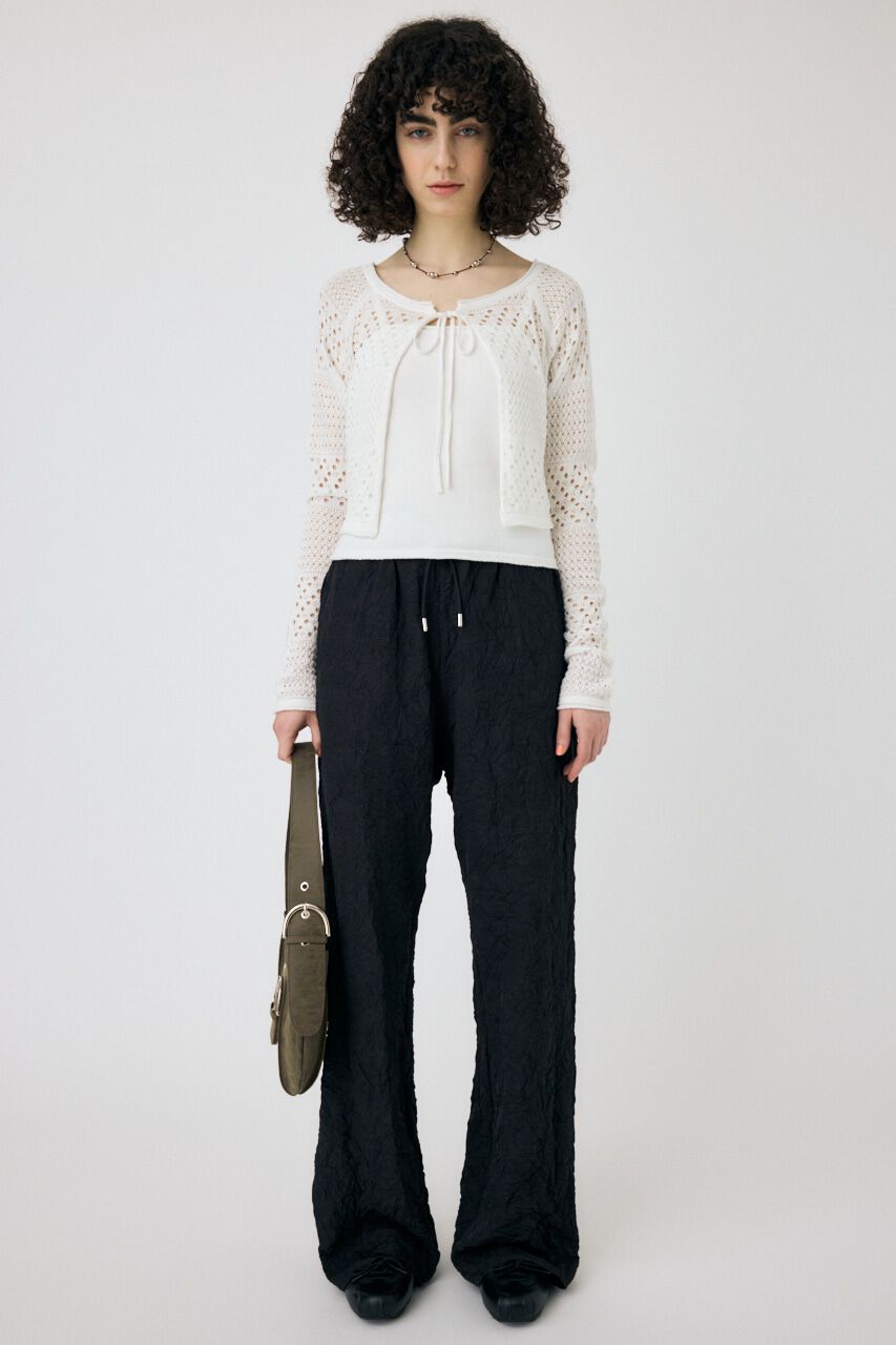 MOUSSY「CRINKLED サテンパンツ」|その他|