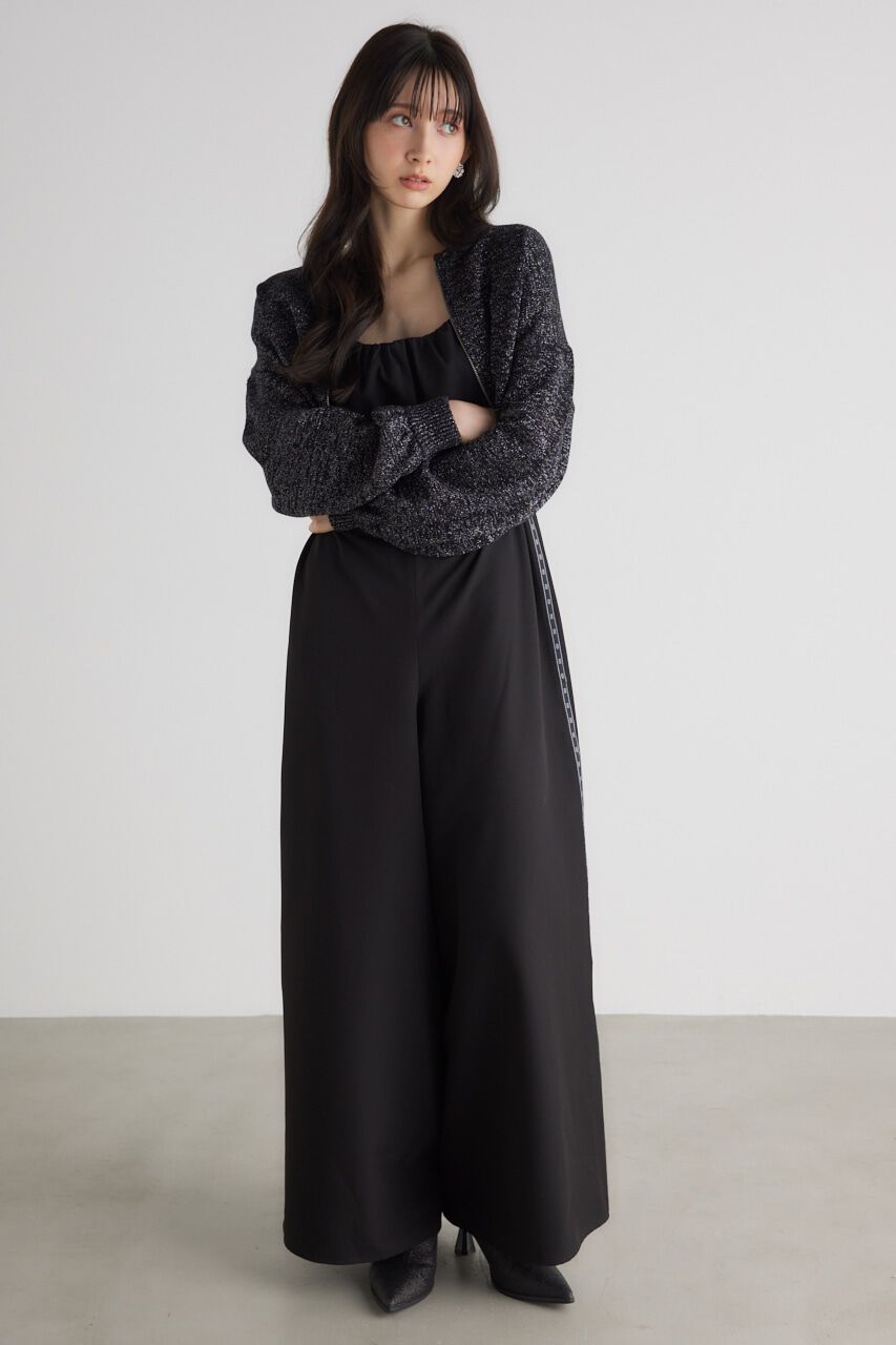 rienda「フロントZIPショート Knit BZ」|ブルゾン・スタジャン|