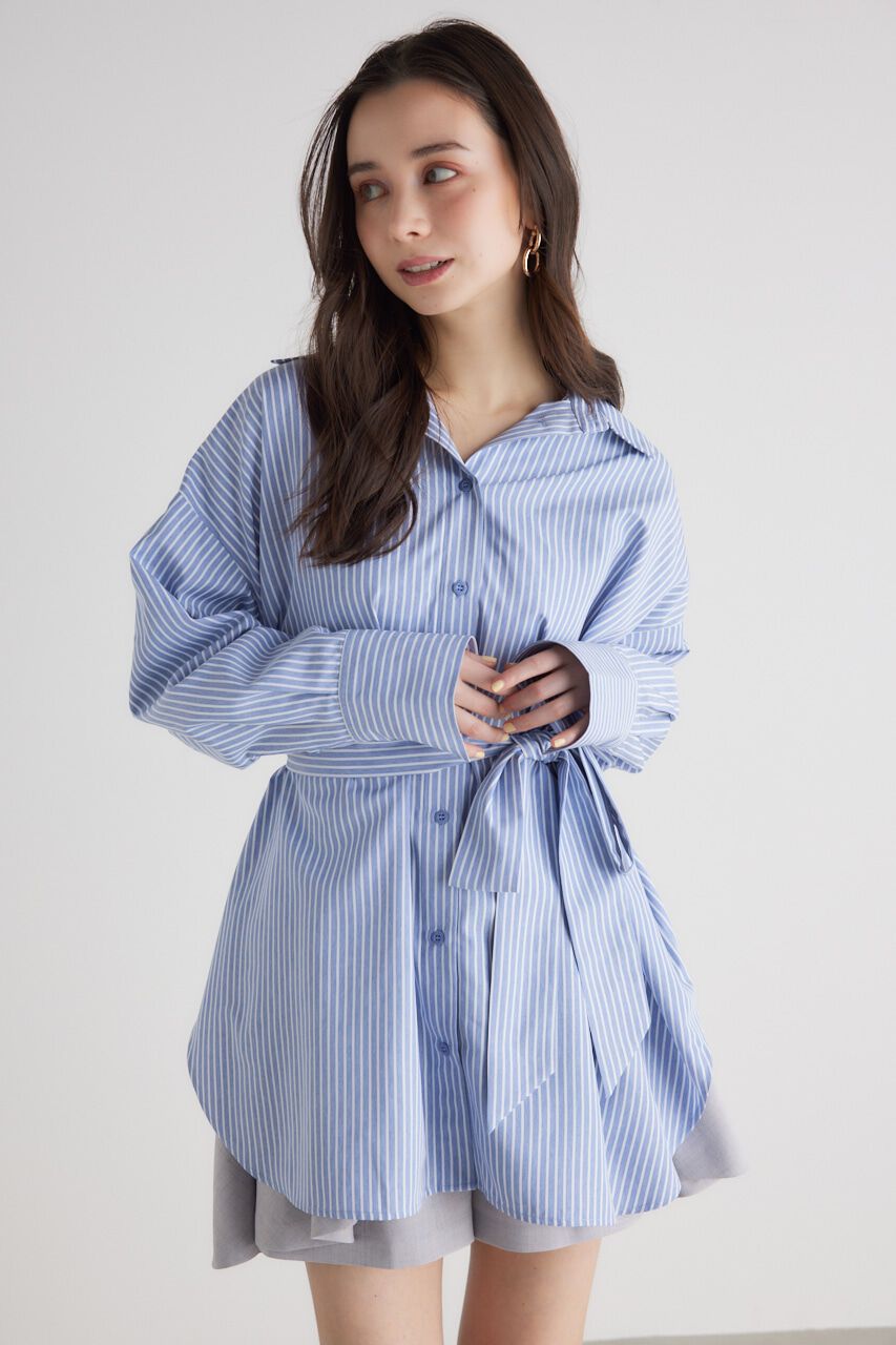 rienda「バックボタンSH TOP」|シャツ・ブラウス|