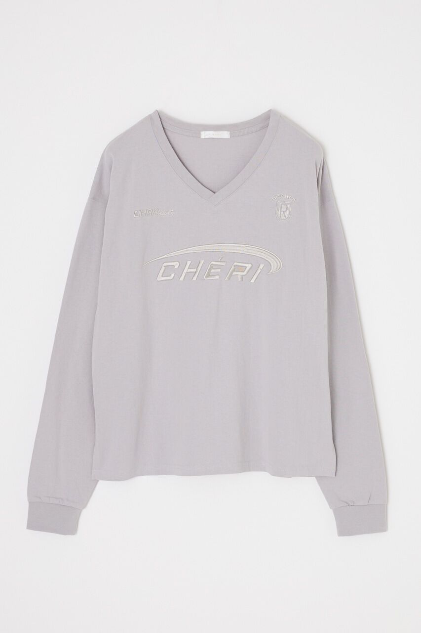 rienda「ロゴユニフォームロンＴ」|Tシャツ・カットソー|GRY