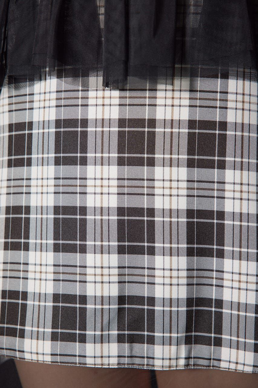 rienda「ペプラムマーメイドチェックキャミワンピース」|ワンピース|