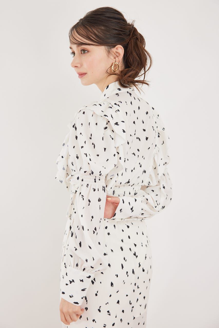 rienda「2WAYボウタイクロップドブラウス」|シャツ・ブラウス|