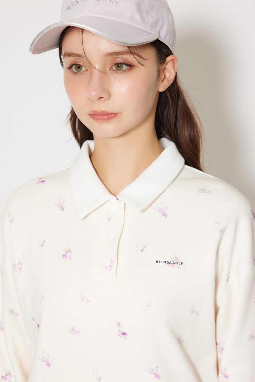 rienda「フラワースウェットトップス」|Tシャツ・カットソー|