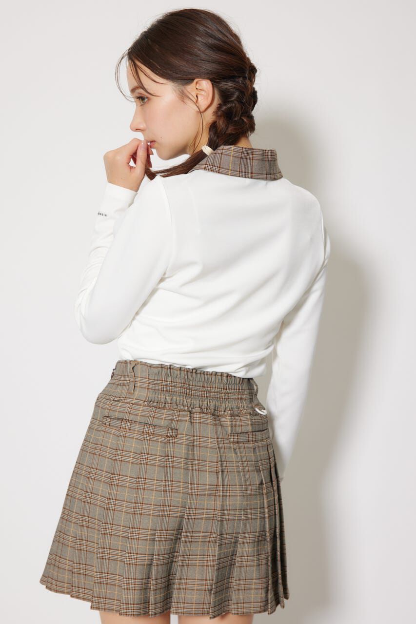 rienda「襟付きコンパクトカットトップス」|Tシャツ・カットソー|