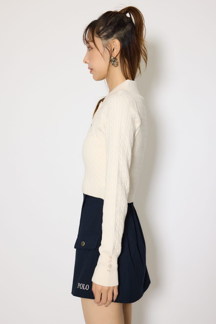 rienda「ケーブルニットトップス」|ニット・セーター|