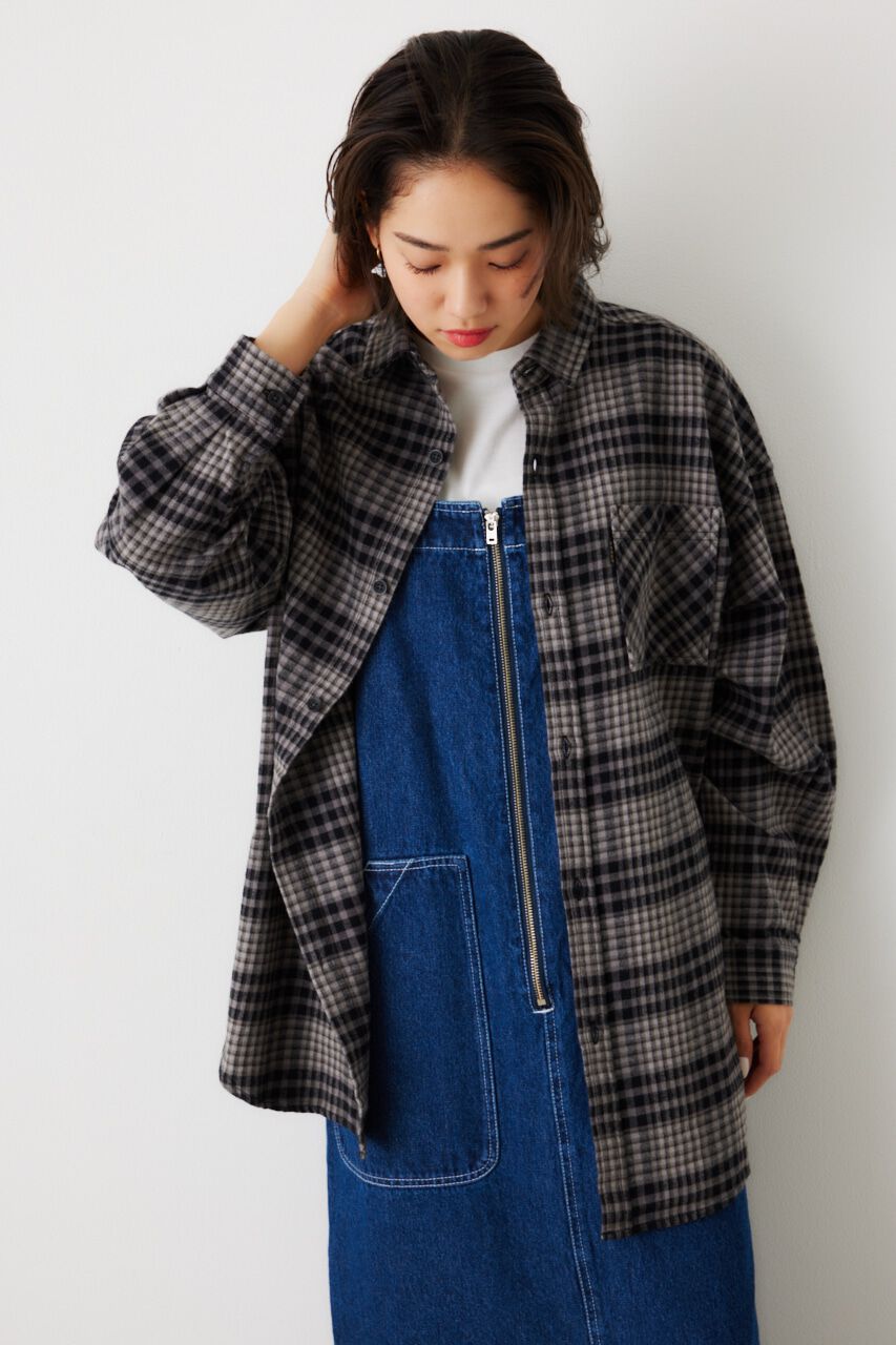 RODEO CROWNS「LOGO ルーズチェックシャツ」|シャツ・ブラウス|