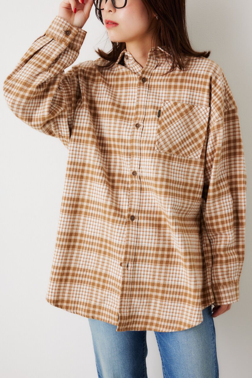 RODEO CROWNS「LOGO ルーズチェックシャツ」|シャツ・ブラウス|