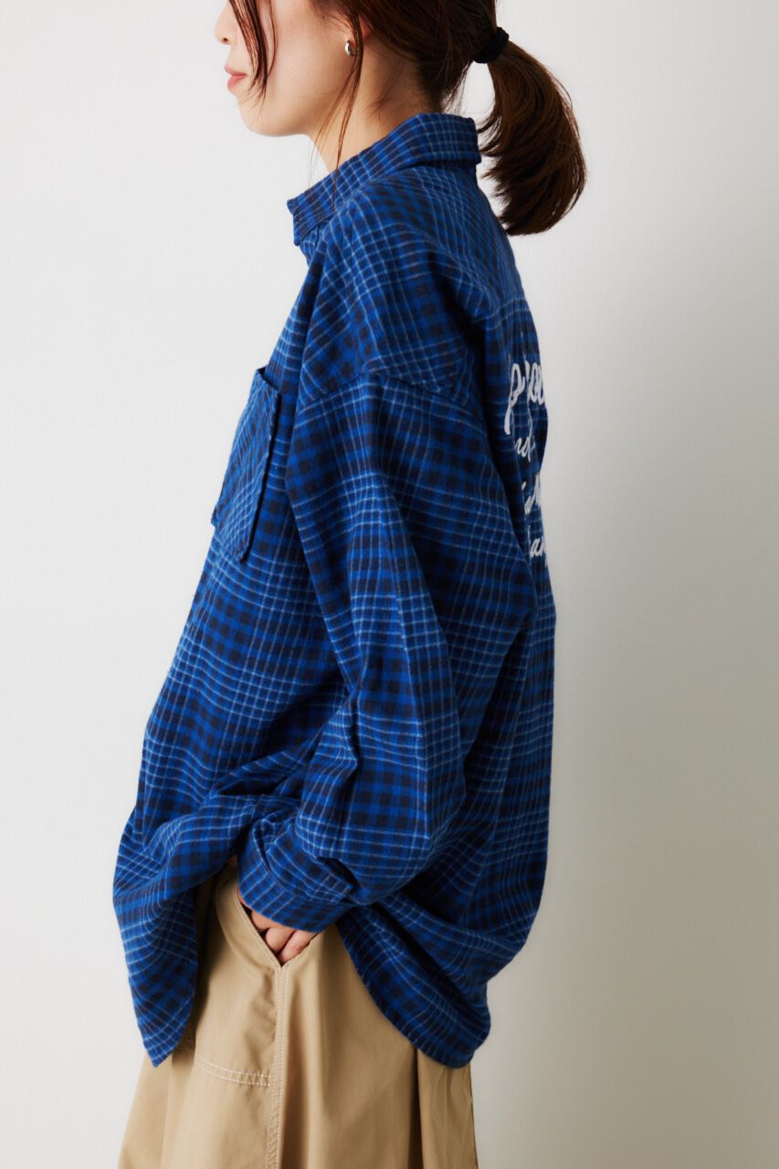 RODEO CROWNS「LOGO ルーズチェックシャツ」|シャツ・ブラウス|