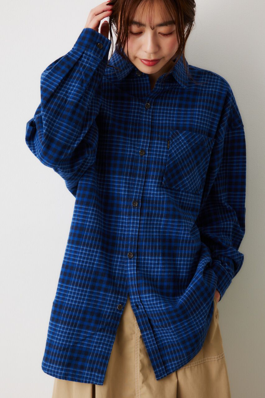 RODEO CROWNS「LOGO ルーズチェックシャツ」|シャツ・ブラウス|
