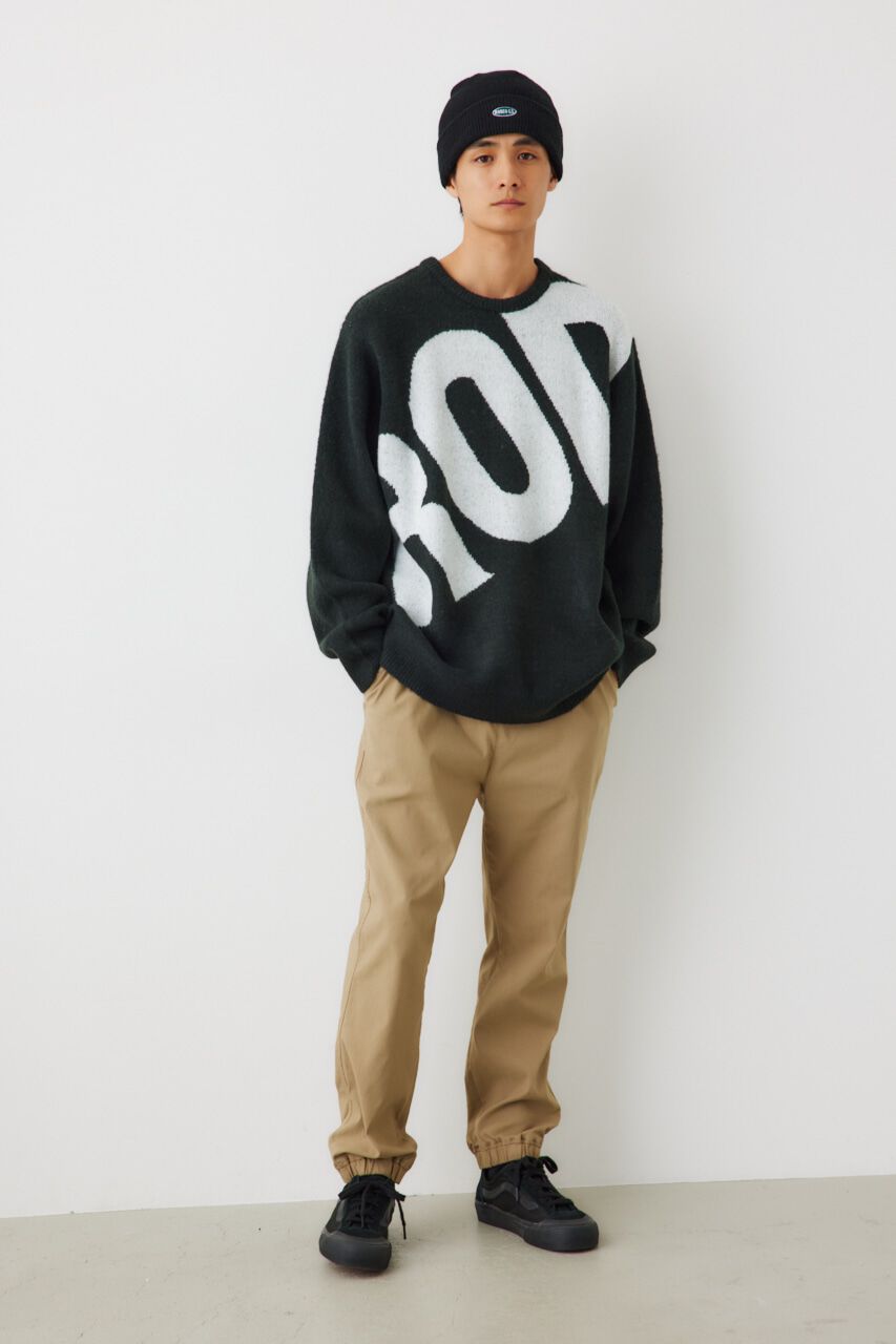 RODEO CROWNS「メンズブークレビッグロゴニットトップス」|ニット・セーター|GRN