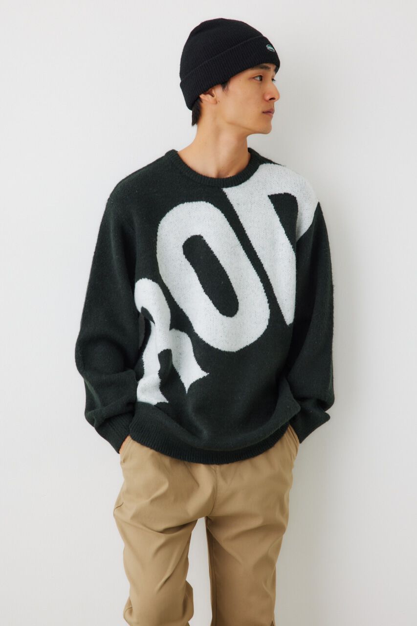 RODEO CROWNS「メンズブークレビッグロゴニットトップス」|ニット・セーター|