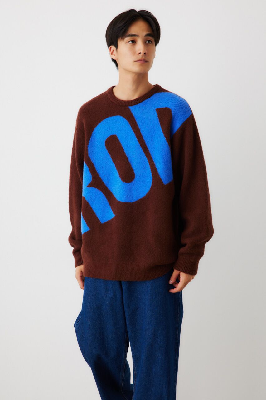 RODEO CROWNS「メンズブークレビッグロゴニットトップス」|ニット・セーター|