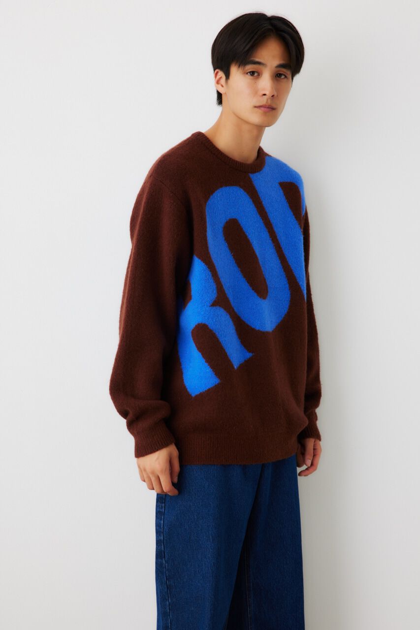 RODEO CROWNS「メンズブークレビッグロゴニットトップス」|ニット・セーター|