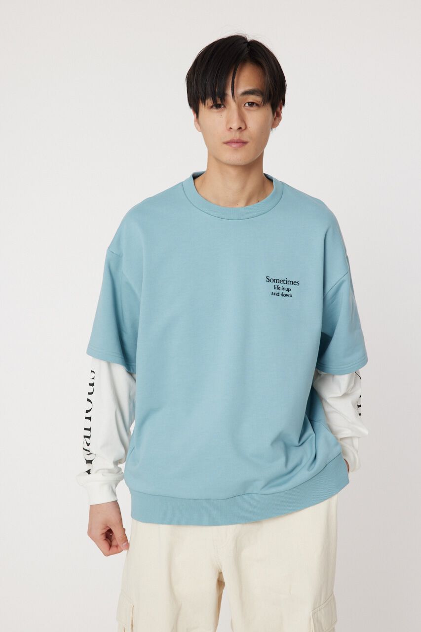 RODEO CROWNS「ミニ裏毛Sometimesレイヤードライクトップス」|Tシャツ・カットソー|