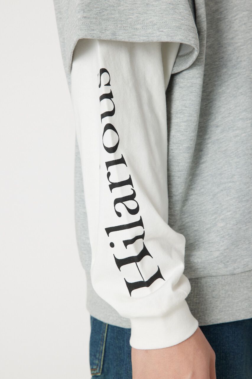 RODEO CROWNS「ミニ裏毛Sometimesレイヤードライクトップス」|Tシャツ・カットソー|