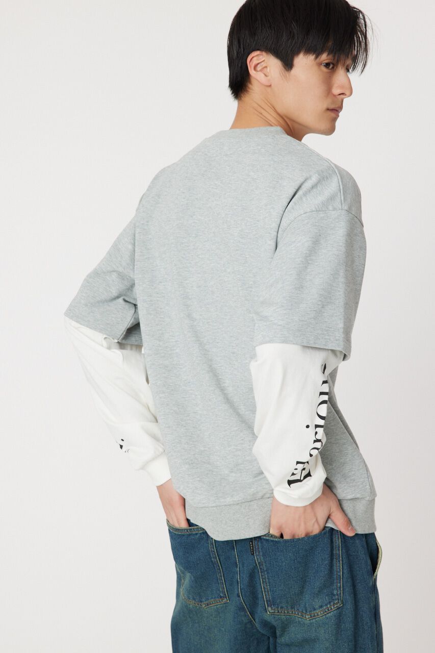 RODEO CROWNS「ミニ裏毛Sometimesレイヤードライクトップス」|Tシャツ・カットソー|