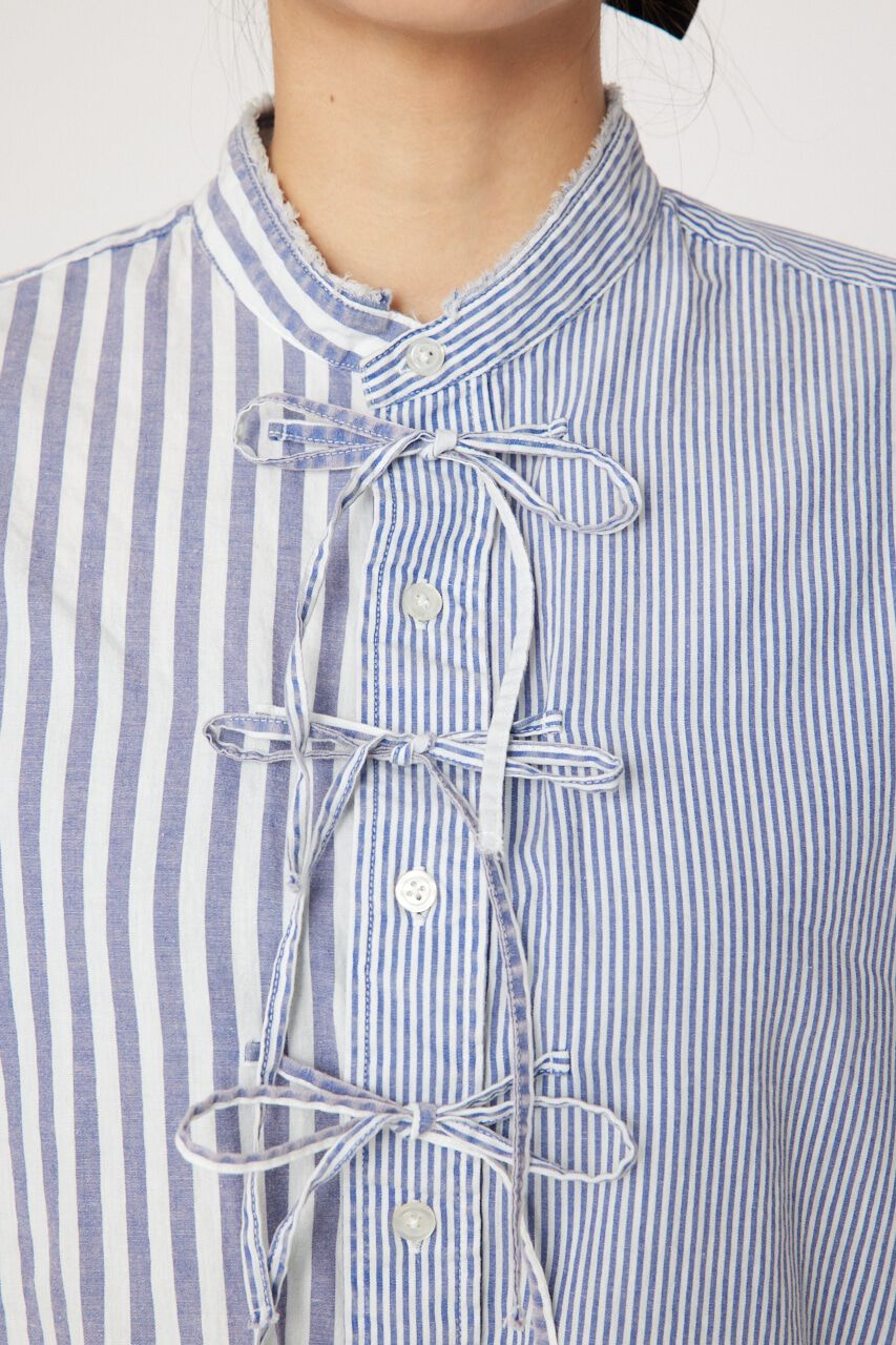 RODEO CROWNS「リボンクロップドシャツ」|シャツ・ブラウス|