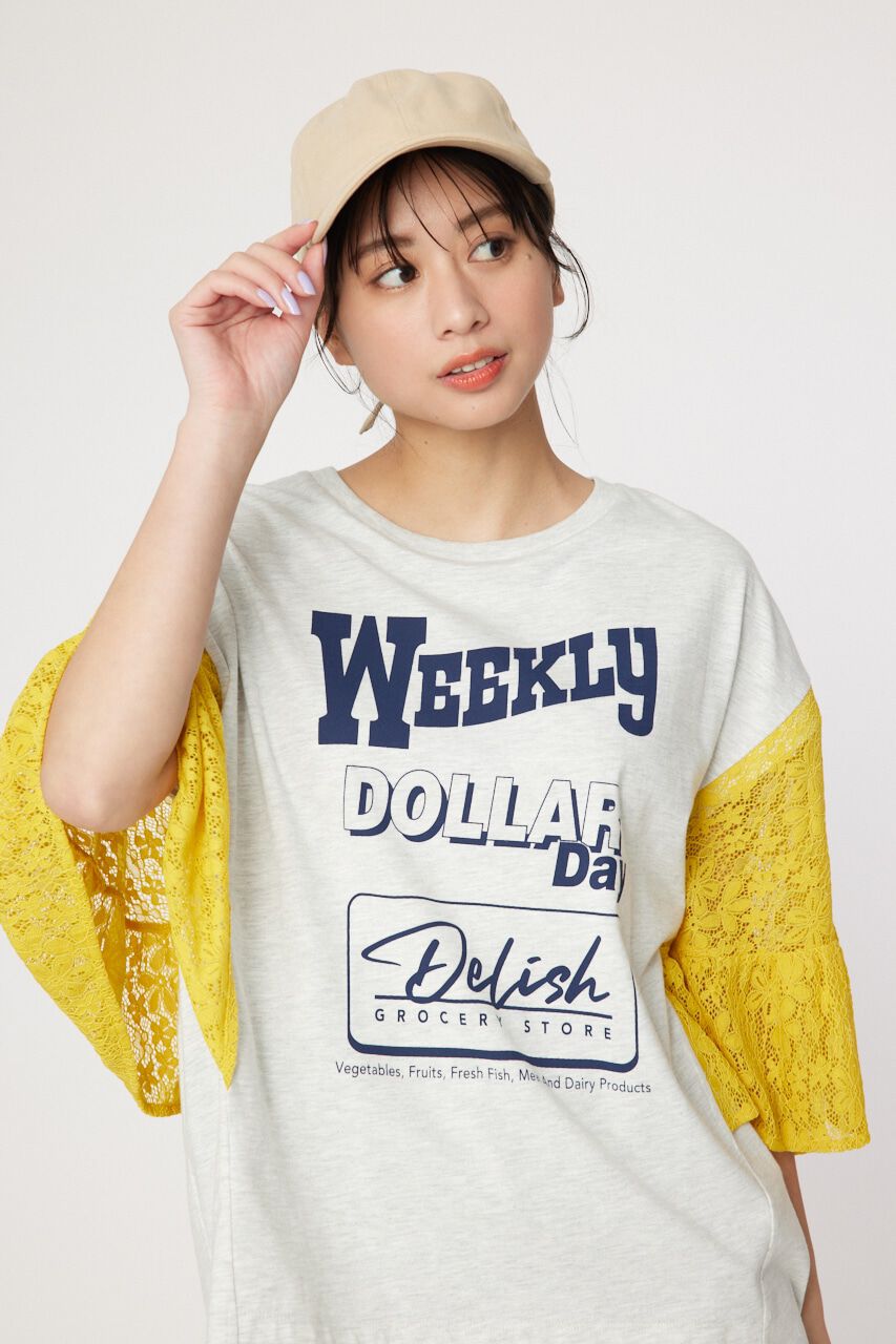 RODEO CROWNS「ドッキングレースラッフルTシャツ」|Tシャツ・カットソー|L/T.GRY1