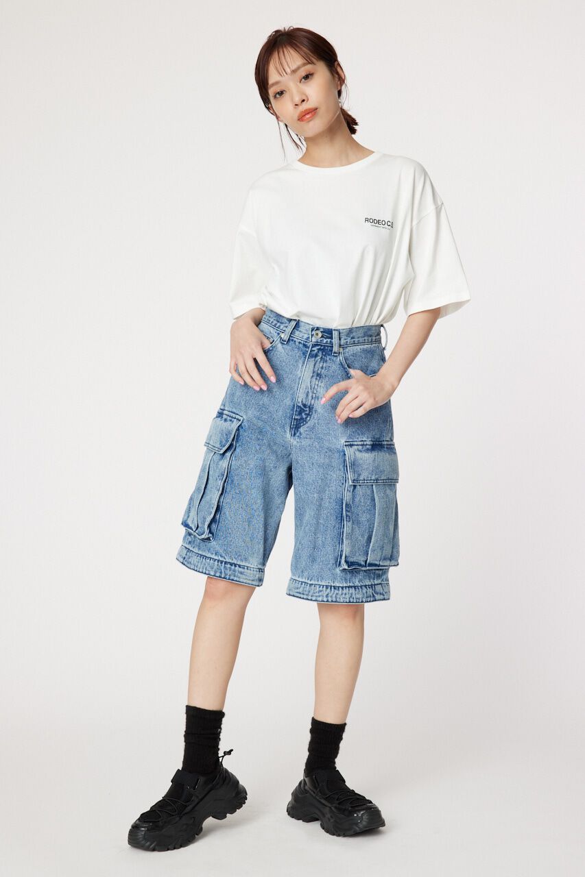 RODEO CROWNS「ケミカル2WAYカーゴデニム」|デニム|