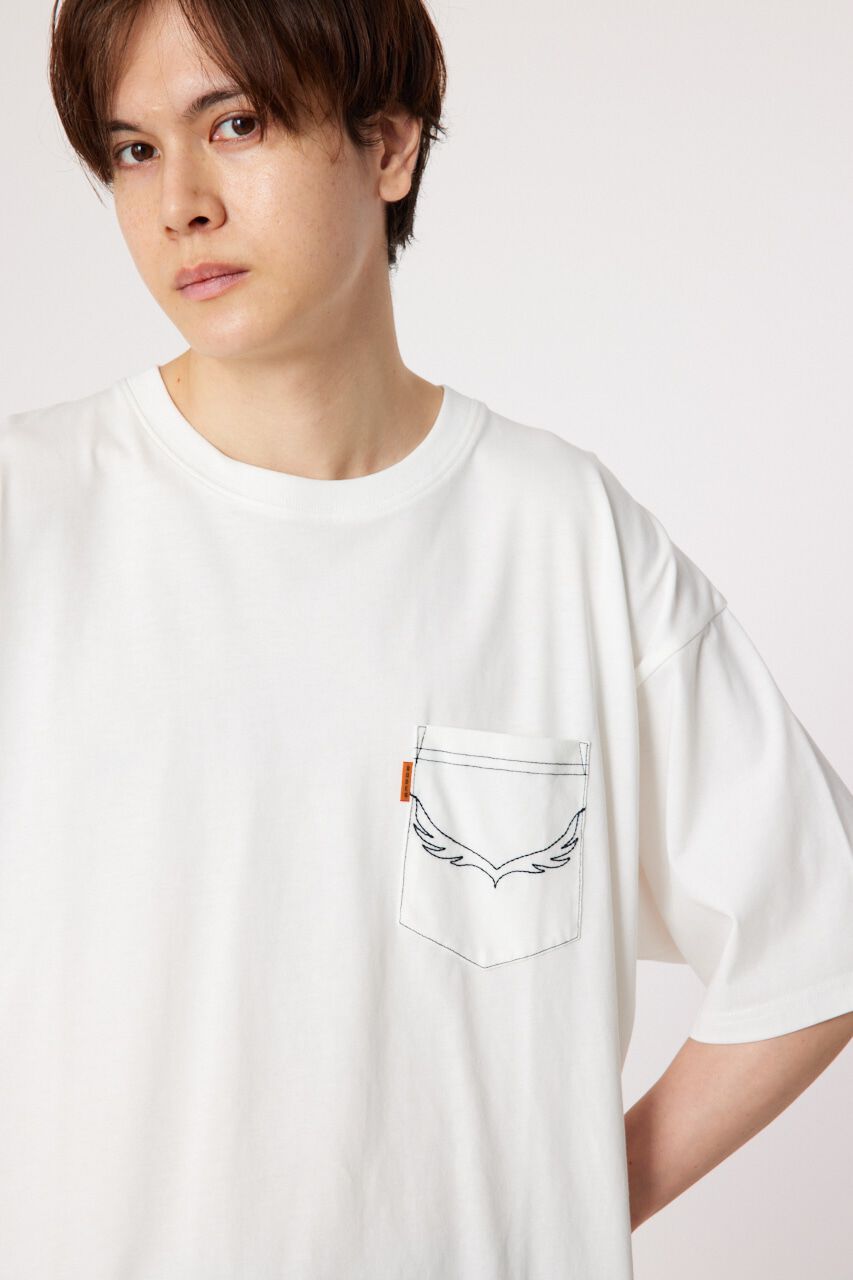 RODEO CROWNS「メンズ デニムパッチTシャツ」|Tシャツ・カットソー|
