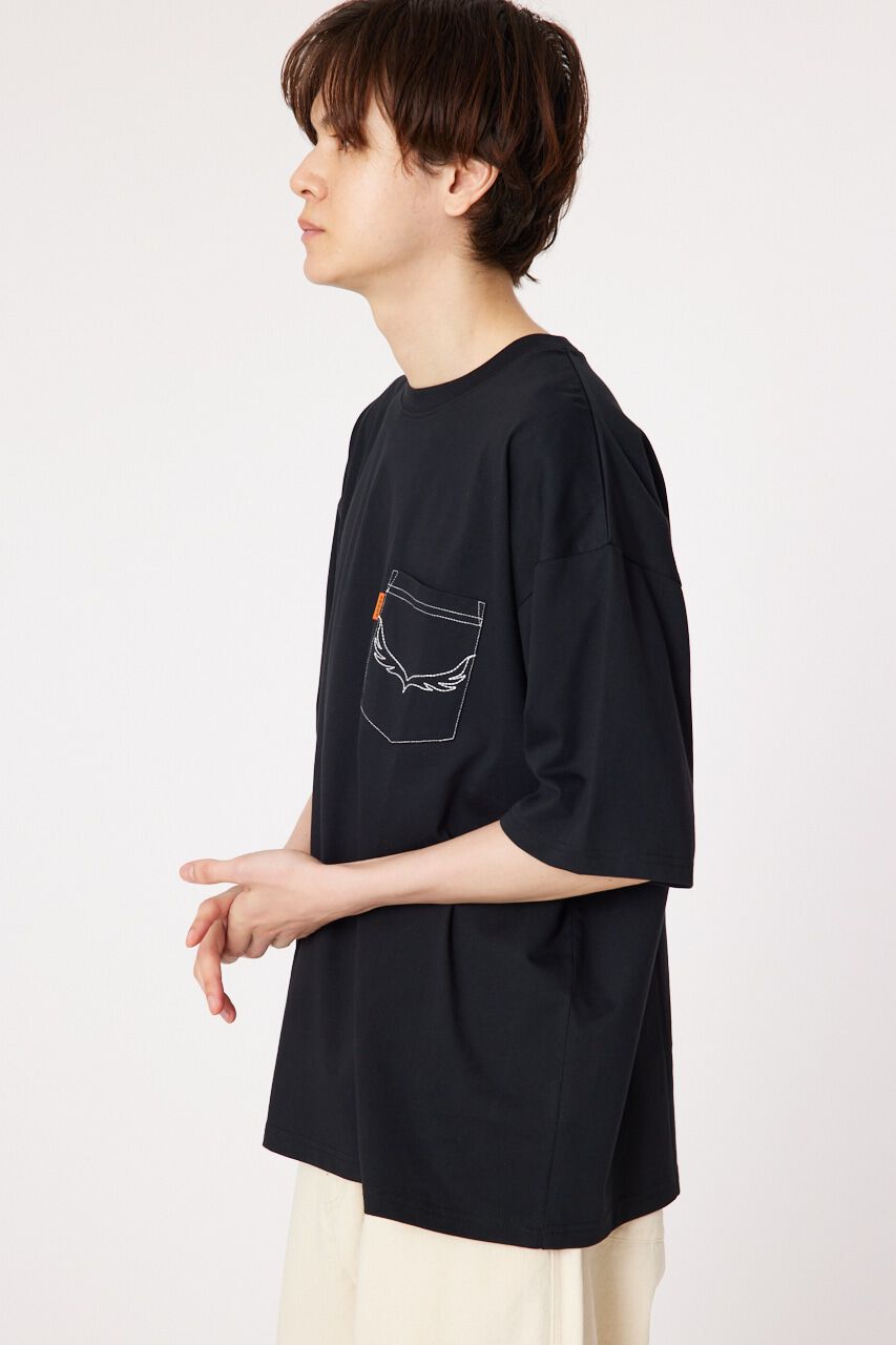 RODEO CROWNS「メンズ デニムパッチTシャツ」|Tシャツ・カットソー|