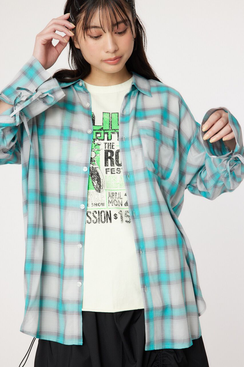 RODEO CROWNS「シアーオンブレチェックシャツ」|シャツ・ブラウス|