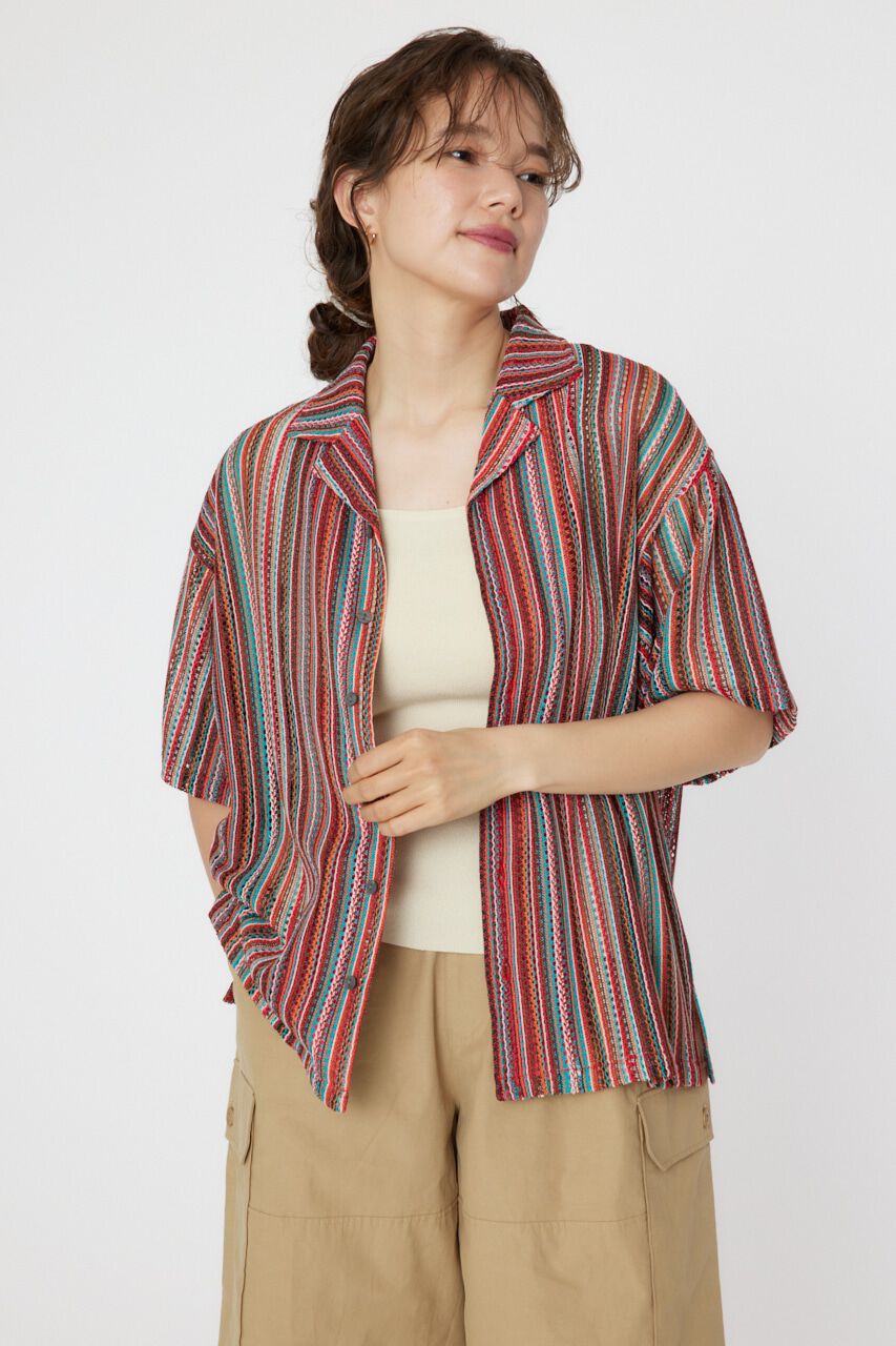 RODEO CROWNS「マルチストライプレースシャツ」|シャツ・ブラウス|